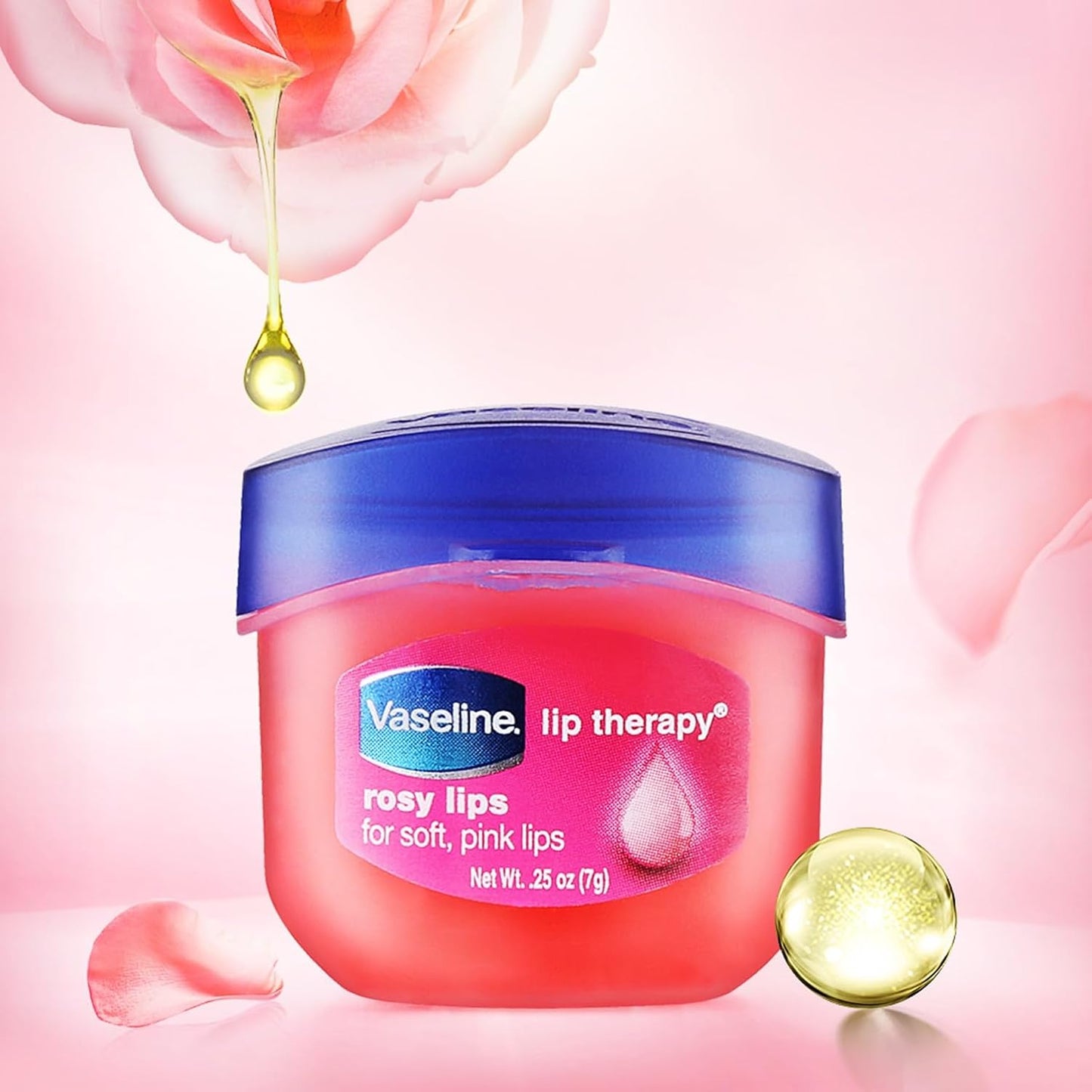 Vaseline Lip Therapy Rosy Lips Pack of 2 0.25 Oz. / 7 Grams