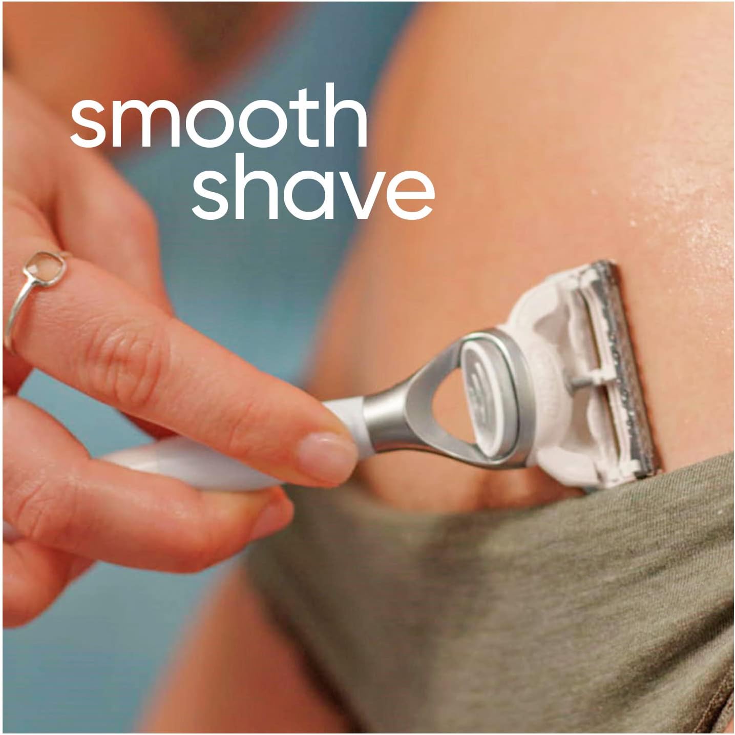 Gillette Venus for Bikini Pubic Hair and Skin, Womens Razors, 4 Razor Blade Refills for Intimate Grooming