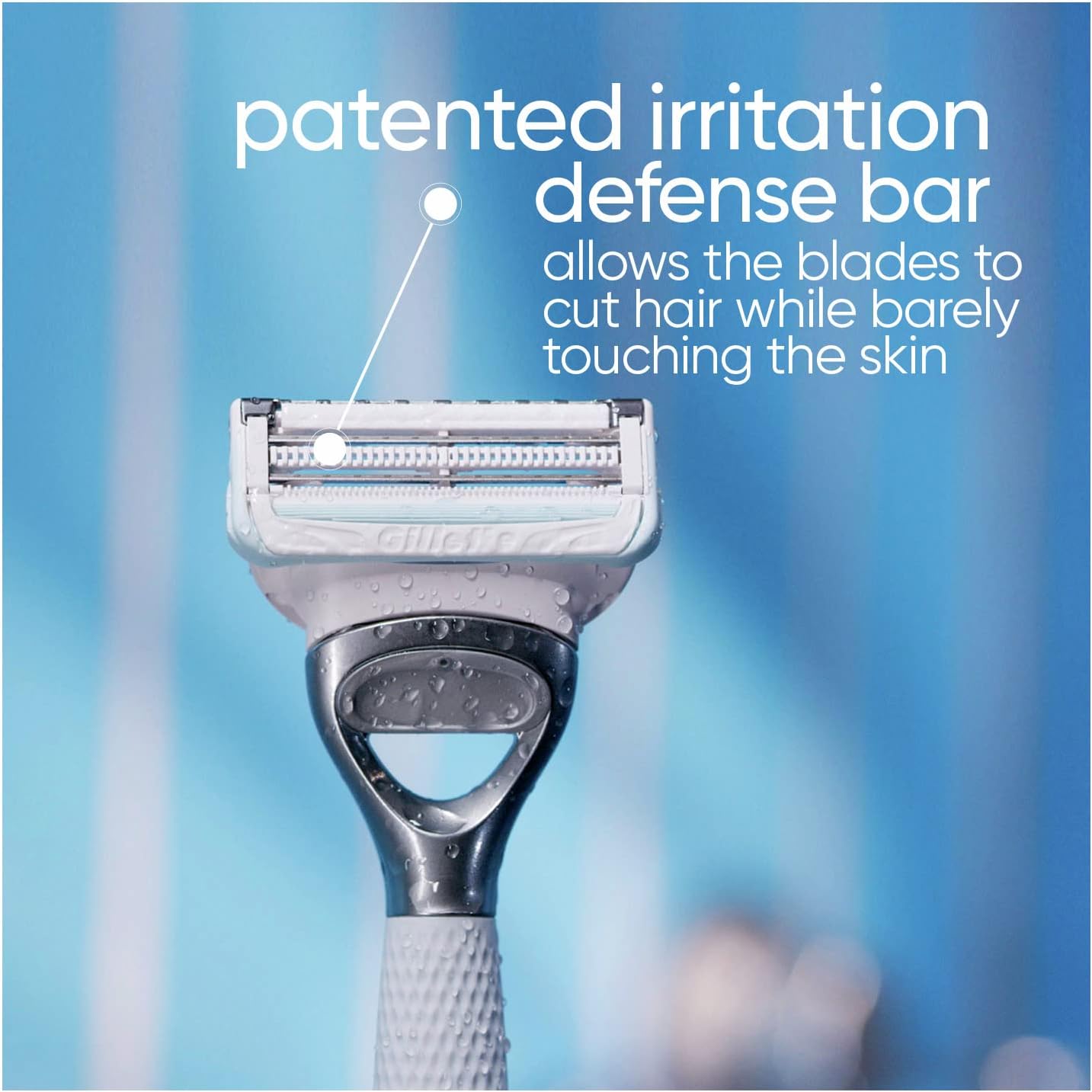 Gillette Venus for Bikini Pubic Hair and Skin, Womens Razors, 4 Razor Blade Refills for Intimate Grooming