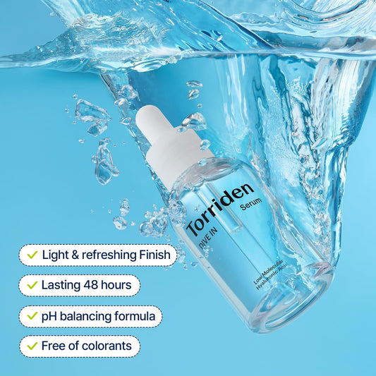 Torriden DIVE-IN Low-Molecular Hyaluronic Acid Serum, 1.69 fl oz | Deep hydration for dry skin type | Vegan, Clean, Cruelty-Free Korean Skin Care