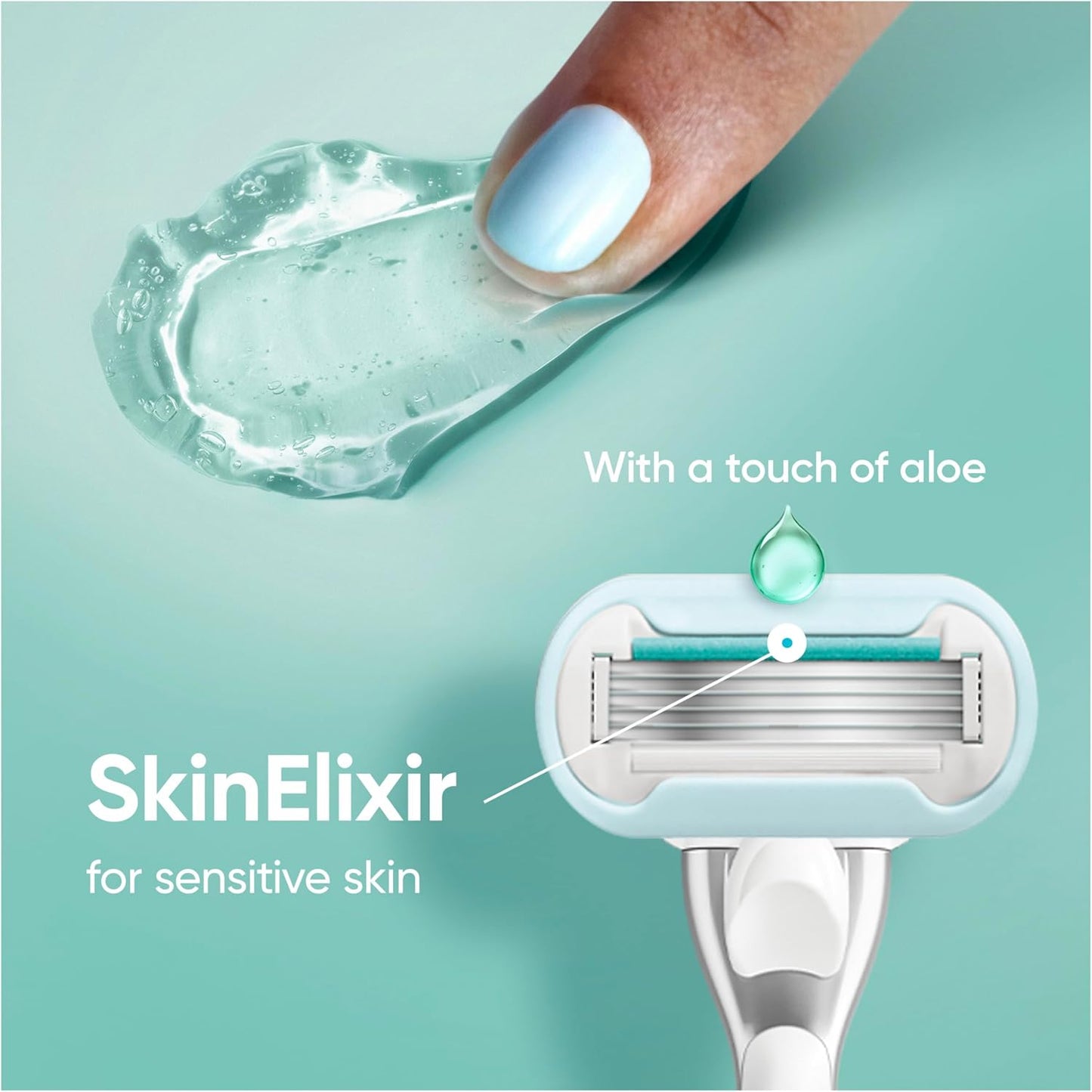Gillette Venus Deluxe Smooth Sensitive Women's Blade Refills, 6 Count