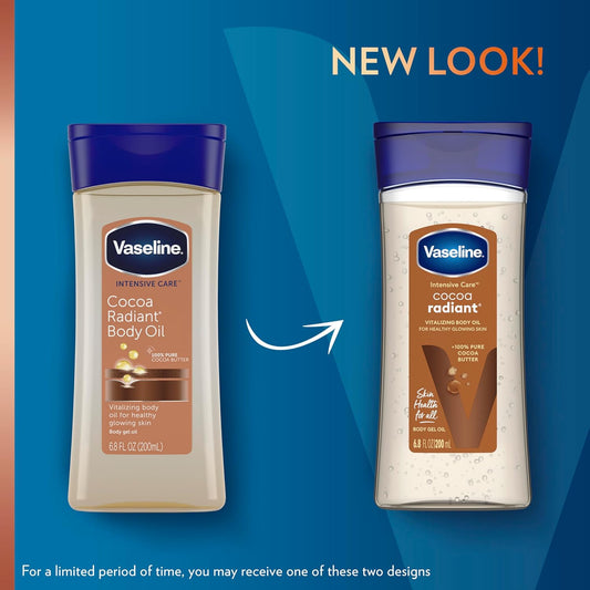 Vaseline Intensive Care Cocoa Radiant Body Gel Oil, 6.8 Ounce