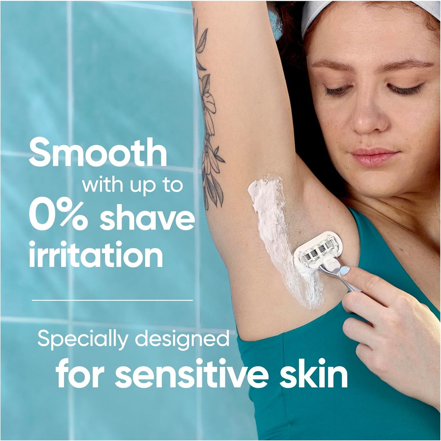 Gillette Venus Deluxe Smooth Sensitive Women's Blade Refills, 6 Count